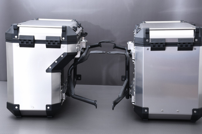 Pareja de Maletas laterales 110L en aluminio + kits de fijaciones específicas BMW F750GS / F850GS / ADVENTURE 2018 - 2021