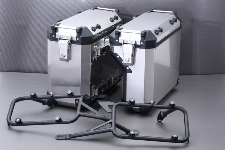 Pareja de Maletas laterales 78L en aluminio + kits de fijaciones específicas BMW F750GS / F850GS / ADVENTURE 2018 - 2021