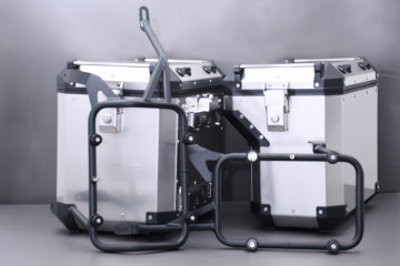 Trío de Maletas laterales 110L + Top-Case + kits de fijaciones específicas BMW F750GS / F850GS 2018 - 2021