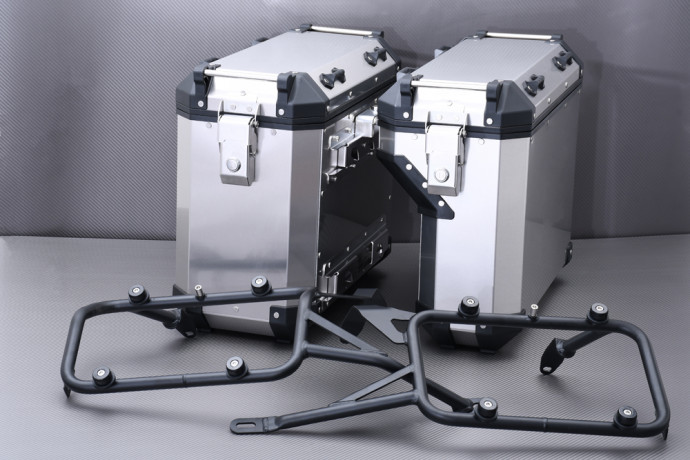 Trio Seitenkoffer 78L + Top-Case + spezifische Befestigungskits BMW F750GS / F850GS 2018 - 2021 Trio Seitenkoffer 78L + Top-Case + spezifische Befestigungskits BMW F750GS / F850GS 2018 - 2021