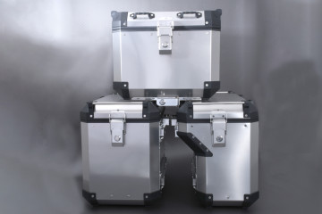 Trio Valises latérales 110L + Top-Case + kits de fixations spécifique BMW R1200GS / R1250GS 2013 - 2023