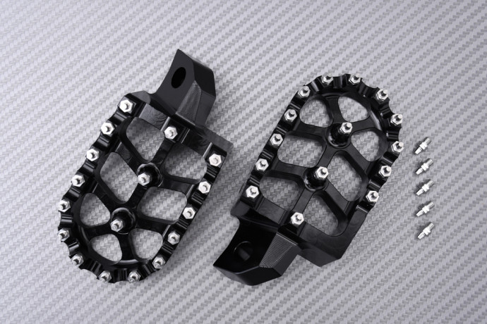 Pair of Dirtbike / Offroad aluminum footrests KAWASAKI KX 125 / 250 / 500 1988 - 2004 Pair of Dirtbike / Offroad aluminum footrests KAWASAKI KX 125 / 250 / 500 1988 - 2004