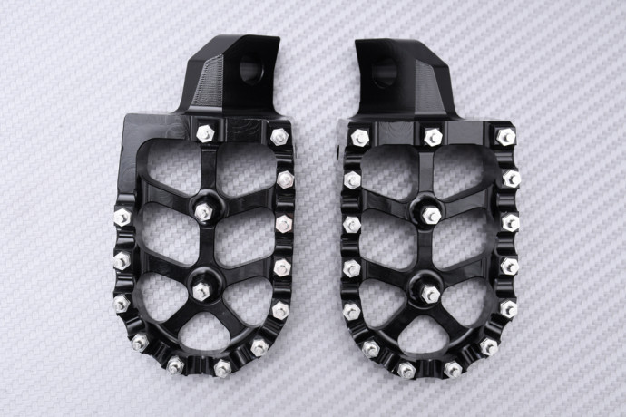 Pair of Dirtbike / Offroad aluminum footrests KAWASAKI KX 125 / 250 / 500 1988 - 2004 Pair of Dirtbike / Offroad aluminum footrests KAWASAKI KX 125 / 250 / 500 1988 - 2004