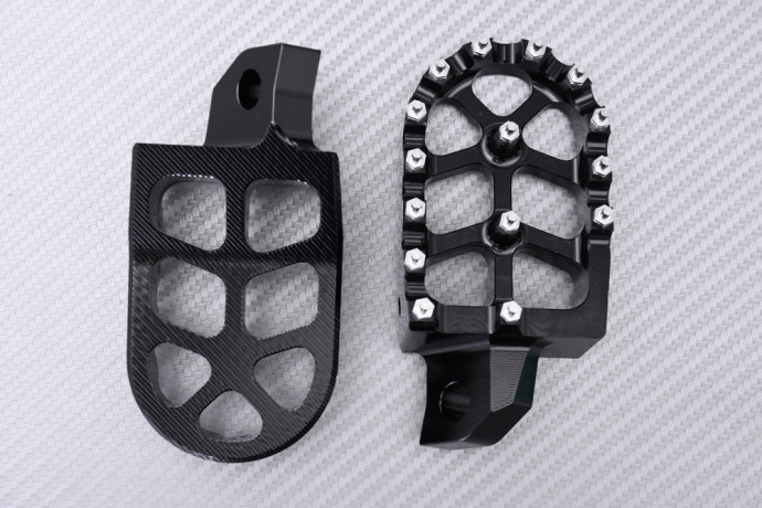 Pair of Dirtbike / Offroad aluminum footrests KAWASAKI KX 125 / 250 / 500 1988 - 2004 Pair of Dirtbike / Offroad aluminum footrests KAWASAKI KX 125 / 250 / 500 1988 - 2004