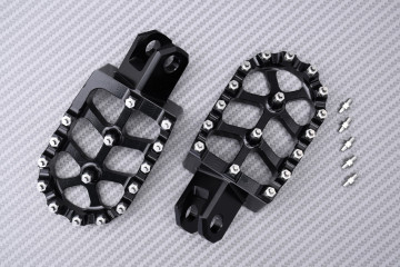 Poggiapiedi in alluminio Cross / Enduro SUZUKI RMX / RM 125 / 250 1979 - 2002