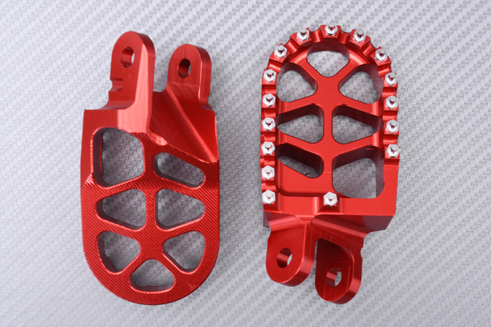 Repose-pieds Cross / Enduros en aluminium HONDA CR 80 / 85 R / RB 1996 - 2007 Repose-pieds Cross / Enduros en aluminium HONDA CR 80 / 85 R / RB 1996 - 2007
