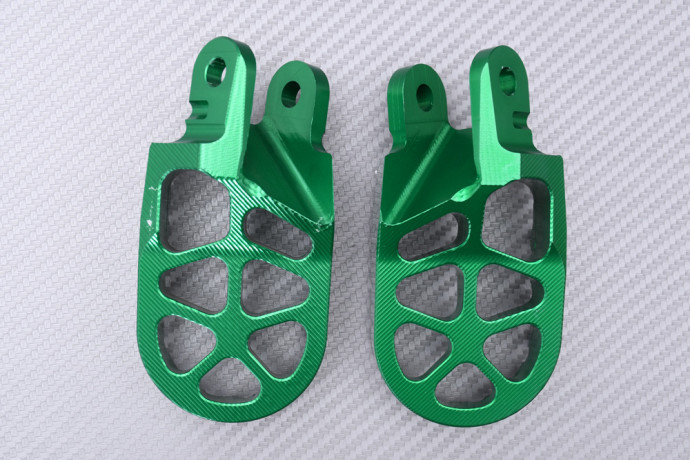Pair of Dirtbike / Offroad aluminum footrests KAWASAKI KLX 250 / 300 / 650 R / S 1993 - 2024 Pair of Dirtbike / Offroad aluminum footrests KAWASAKI KLX 250 / 300 / 650 R / S 1993 - 2024