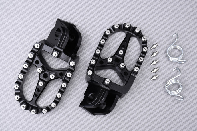 Poggiapiedi in alluminio Cross / Enduro KTM MXC / EXCF / EXC 125 / 200 / 250 / 300 / 350 / 380 2000 - 2016