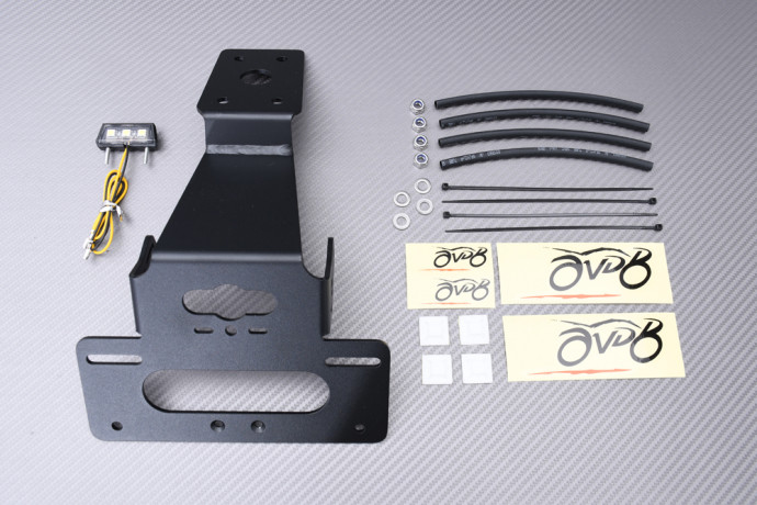 Support de plaque spécifique AVDB KAWASAKI KLE VERSYS 650 2015 - 2024 Support de plaque spécifique AVDB KAWASAKI KLE VERSYS 650 2015 - 2024