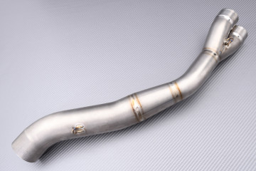 Tube intermédiaire / Mid Pipe TITANE de ligne complète AKRAPOVIC L-K6R6T/3 KAWASAKI ZX6R / 636 2009 - 2018