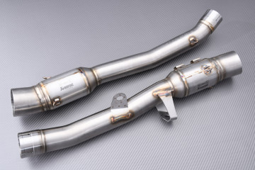 Mid pipe / Tubes intérmediaire AKRAPOVIC LS-K14SO1CL--LS-K14SO1CR gauche et droit KAWASAKI ZZR 1400 2006 - 2007