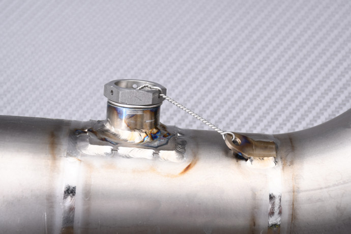 Mid Pipe / Tubo intermediario en TITANIO de línea completa AKRAPOVIC L-Y10R12TL YAMAHA YZF R1 2009 - 2014