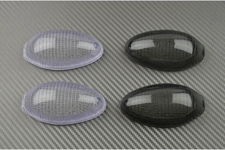 Pair of Front Turn Signals Lenses Ducati Monster