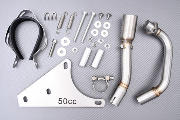 Línea completa / Sistema completo de escape PIAGGIO ZIP / FLY / LIBERTY 50 4T 2000 - 2013 Línea completa / Sistema completo de escape PIAGGIO ZIP / FLY / LIBERTY 50 4T 2000 - 2013