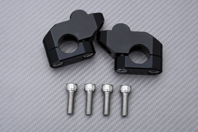 Paire de Rehausseurs universels Guidon 22 mm - DESIGN 4 Paire de Rehausseurs universels Guidon 22 mm - DESIGN 4