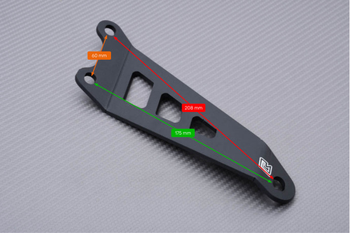 Patte de Fixation en acier AVDB pour échappement KAWASAKI ZX6R / ZX6RR / 636 1998 - 2004