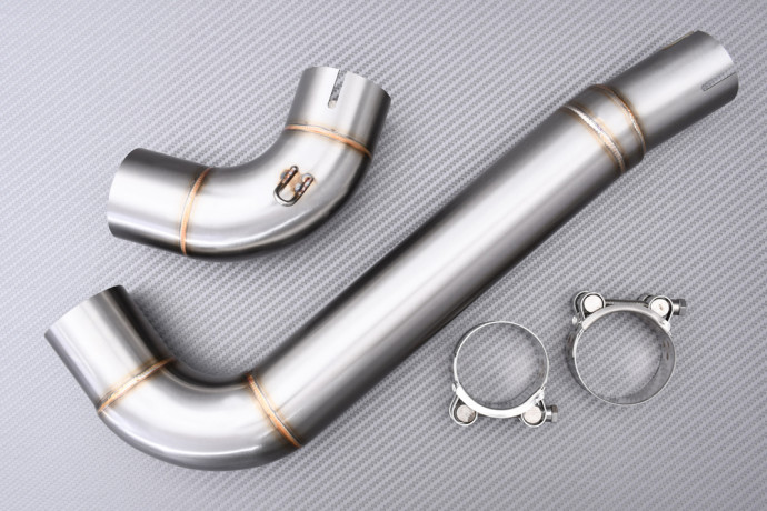 Conexion / Mid Pipe con decatalizador específico para BENELLI BN 302R 2017 - 2024 Conexion / Mid Pipe con decatalizador específico para BENELLI BN 302R 2017 - 2024