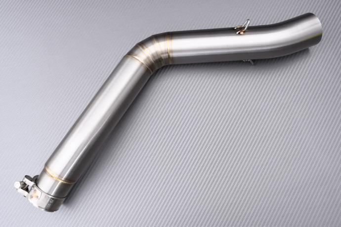 Tube intermédiaire / Mid Pipe décatalyseur pour échappement BENELLI LEONCINO 500 / TRAIL 2017 - 2024