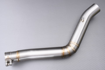 Tube intermédiaire / Mid Pipe décatalyseur pour échappement BENELLI LEONCINO 500 / TRAIL 2017 - 2024