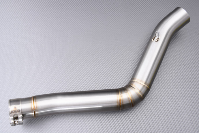 Tube intermédiaire / Mid Pipe décatalyseur pour échappement BENELLI LEONCINO 500 / TRAIL 2017 - 2024