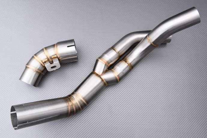 Zwischenrohr / Y Rohr-Entkatalysator für Auspuff YAMAHA YZF R1 2007 - 2008