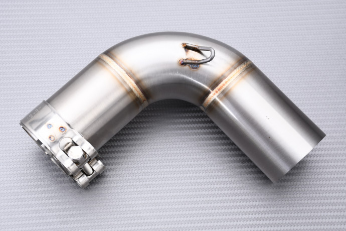 Zwischenrohr / Mittelrohr mit Entkatalysator für Auspuffanlage BENELLI TRK 502 2016 - 2019 Zwischenrohr / Mittelrohr mit Entkatalysator für Auspuffanlage BENELLI TRK 502 2016 - 2019