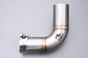 Zwischenrohr / Mittelrohr mit Entkatalysator für Auspuffanlage BENELLI TRK 502 2016 - 2019 Zwischenrohr / Mittelrohr mit Entkatalysator für Auspuffanlage BENELLI TRK 502 2016 - 2019