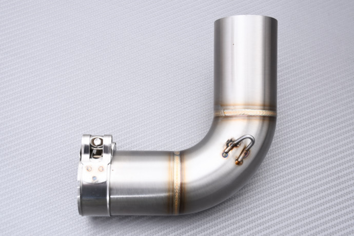 Zwischenrohr / Mittelrohr mit Entkatalysator für Auspuffanlage BENELLI TRK 502 2016 - 2019 Zwischenrohr / Mittelrohr mit Entkatalysator für Auspuffanlage BENELLI TRK 502 2016 - 2019