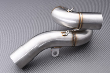 Tube intermédiaire / Mid Pipe décatalyseur pour échappement KAWASAKI ZX6R 600 / 636 2009 - 2024