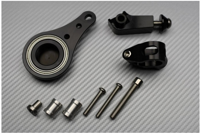 Kit de fijación amortiguador de dirección KAWASAKI ZX6R 636 / ZX6RR 600 2005 - 2006 Kit de fijación amortiguador de dirección KAWASAKI ZX6R 636 / ZX6RR 600 2005 - 2006
