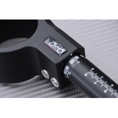 Pair of 37 mm SBK Clip-ons by AVDB tilt adjustable