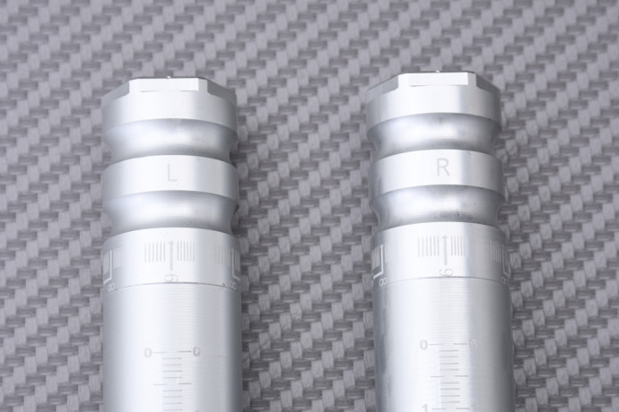 Pair of 45 mm SBK Clip-ons by AVDB tilt adjustable