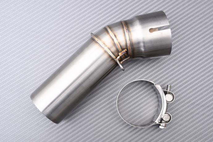 Tube intermédiaire / Mid Pipe TITANE pour échappement KAWASAKI ZX10R / ZX10RR / SE 2016 - 2020 Tube intermédiaire / Mid Pipe TITANE pour échappement KAWASAKI ZX10R / ZX10RR / SE 2016 - 2020