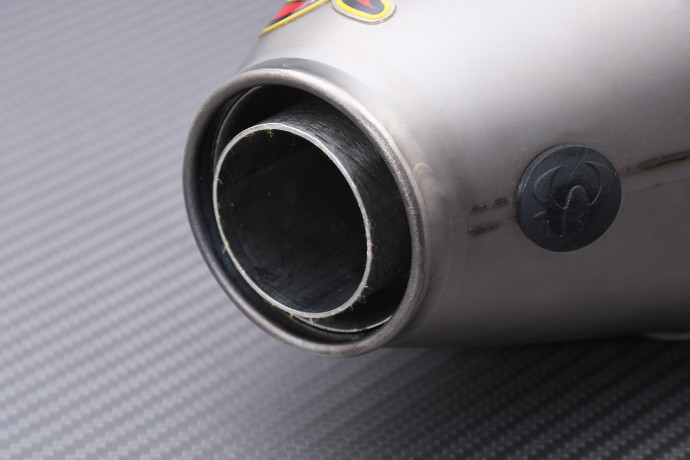 Marmitta / scarico AKRAPOVIC Titanio Destro Solo con SPARK KAWASAKI KXF 450 / KLX 450 R 2006 - 2015