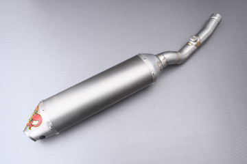 Silencioso / Escape AKRAPOVIC Titanio Derecho Solo con SPARK KAWASAKI KXF 450 / KLX 450 R 2006 - 2015