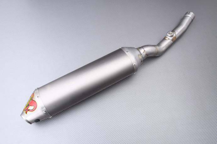 Marmitta / scarico AKRAPOVIC Titanio Destro Solo con SPARK KAWASAKI KXF 450 / KLX 450 R 2006 - 2015