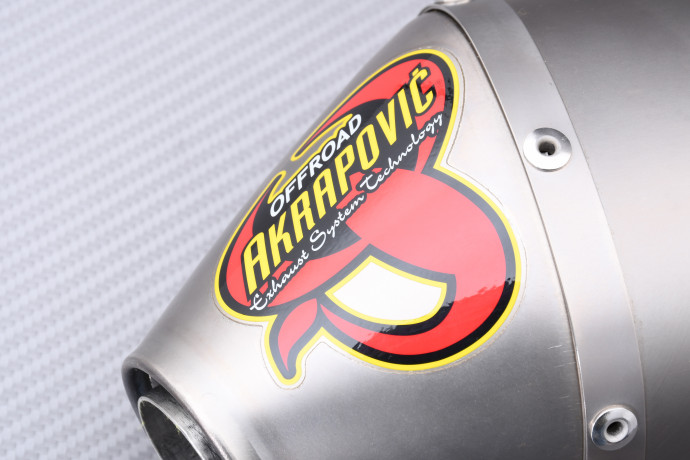 Silencioso / Escape AKRAPOVIC Titanio Derecho Solo con SPARK KAWASAKI KXF 450 / KLX 450 R 2006 - 2015