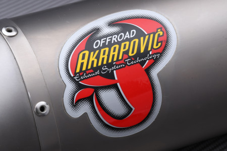 Marmitta / scarico AKRAPOVIC Titanio Destro Solo con SPARK HONDA CRF 450 R / X 2004 - 2011