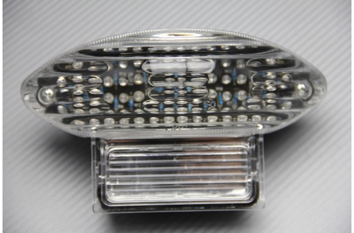 Feu Stop Led Clignotants Intégrés SUZUKI HAYABUSA 1300 / GSXF 600 / 750 1999 - 2007 Feu Stop Led Clignotants Intégrés SUZUKI HAYABUSA 1300 / GSXF 600 / 750 1999 - 2007