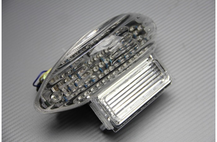 Feu Stop Led Clignotants Intégrés SUZUKI HAYABUSA 1300 / GSXF 600 / 750 1999 - 2007 Feu Stop Led Clignotants Intégrés SUZUKI HAYABUSA 1300 / GSXF 600 / 750 1999 - 2007
