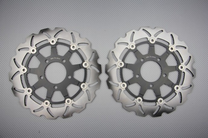 Pair of front Wave brake discs 290 mm Suzuki GSXF KATANA 600 750 2004-06 SV 650 S N 2003-09 Pair of front Wave brake discs 290 mm Suzuki GSXF KATANA 600 750 2004-06 SV 650 S N 2003-09
