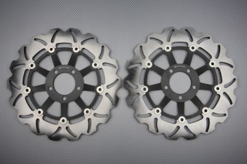 Pair of front Wave brake discs 310 mm many KAWASAKI before 2000