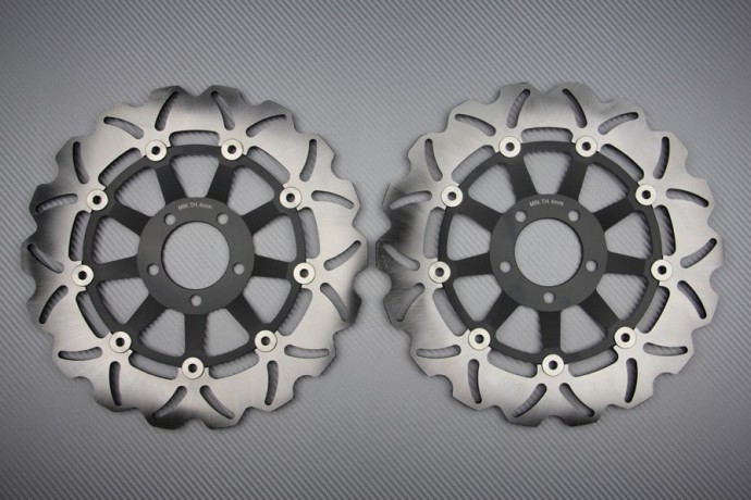 Pair of front Wave brake discs 310 mm many KAWASAKI before 2000 Pair of front Wave brake discs 310 mm many KAWASAKI before 2000
