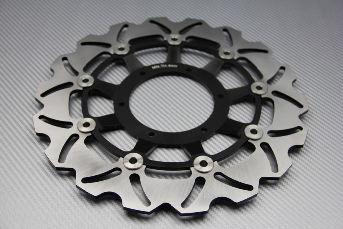 Paire de Disques wave 296 mm avant HONDA CBR 600 F / FS / HORNET 900 2001 - 2007 Paire de Disques wave 296 mm avant HONDA CBR 600 F / FS / HORNET 900 2001 - 2007