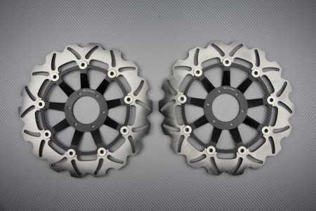 Paire de Disques wave 296 mm avant très nombreuses HONDA