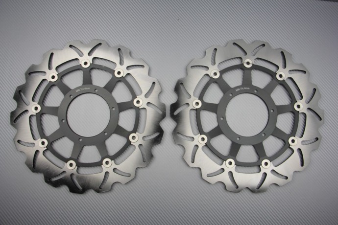 Par de discos de freno wave delantero 330 mm Honda CBR 929 2000 / 01 & 954 RR 2002 / 03 Par de discos de freno wave delantero 330 mm Honda CBR 929 2000 / 01 & 954 RR 2002 / 03