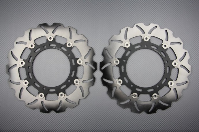 Coppia di dischi freno MARGHERITA Yamaha R1 & R6 2005-2015 , FZ8 FAZER 800 & XTZ 1200 Coppia di dischi freno MARGHERITA Yamaha R1 & R6 2005-2015 , FZ8 FAZER 800 & XTZ 1200