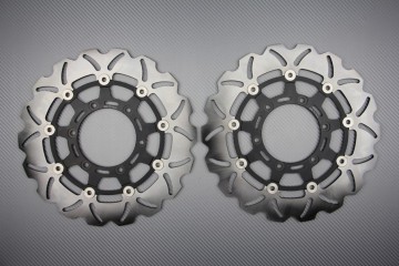 Paire de Disques wave 310 mm avant SUZUKI GSXR 600 750 K8 L6 GSXR 1000 K9 L5