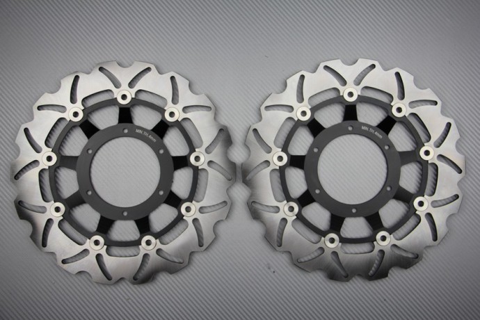 Paire de Disques wave 296 mm avant Honda Hornet 600 / ABS 2007 / 2014 CBR600 F / ABS 11 / 13 Paire de Disques wave 296 mm avant Honda Hornet 600 / ABS 2007 / 2014 CBR600 F / ABS 11 / 13