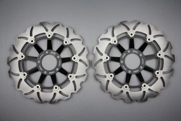 Paire de Disques wave 310 mm avant SUZUKI GSXR 1100 1986 / 1988
